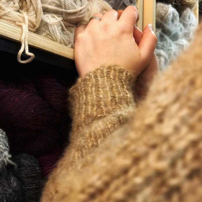 Time of warm knitted cardigans