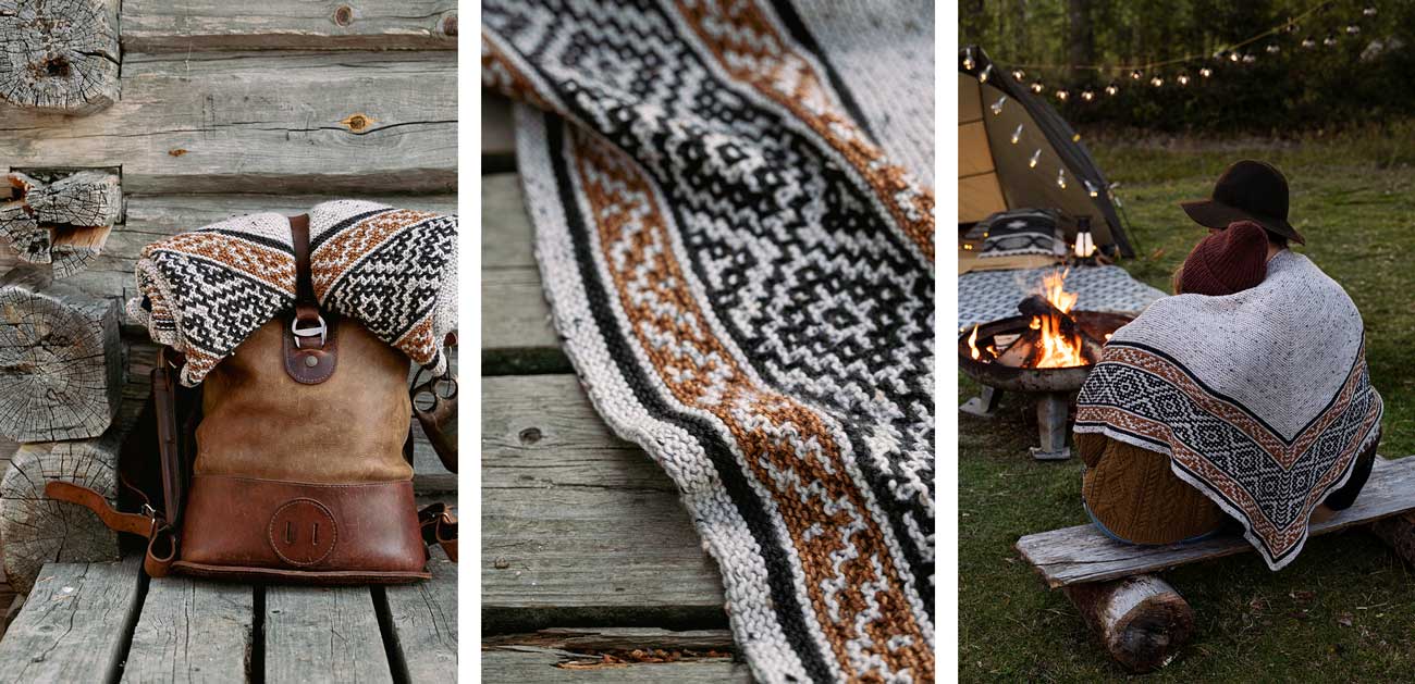 Ronja Hakalehto; Kiertoteitä - 17 neuletta matkan varrelta.